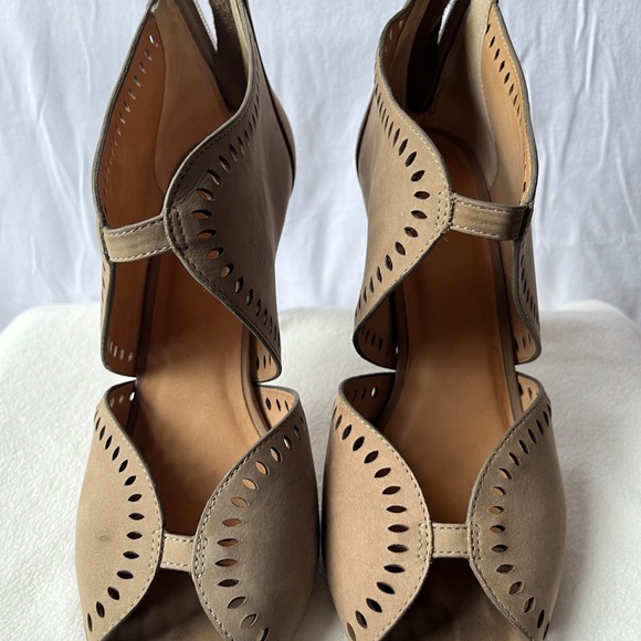 Klub Nico Mallia Open Toe Cut out Pumps Dress High Heel Booties - Nubuck - 7 sz - Picture 8 of 11